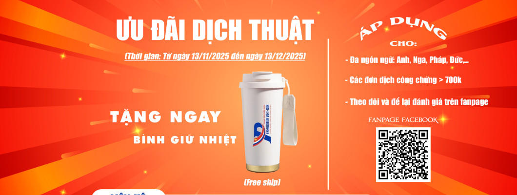 Ưu đãi dịch thuật tháng 11/2025