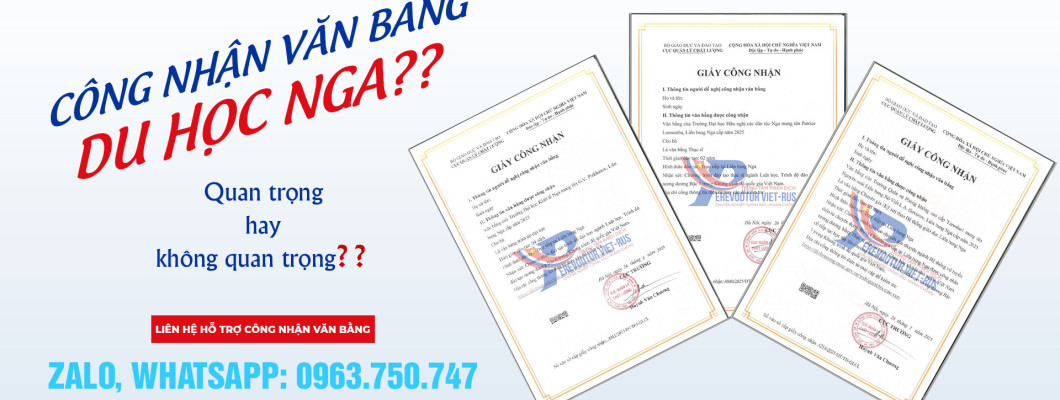 Công nhận văn bằng cho Du học Nga